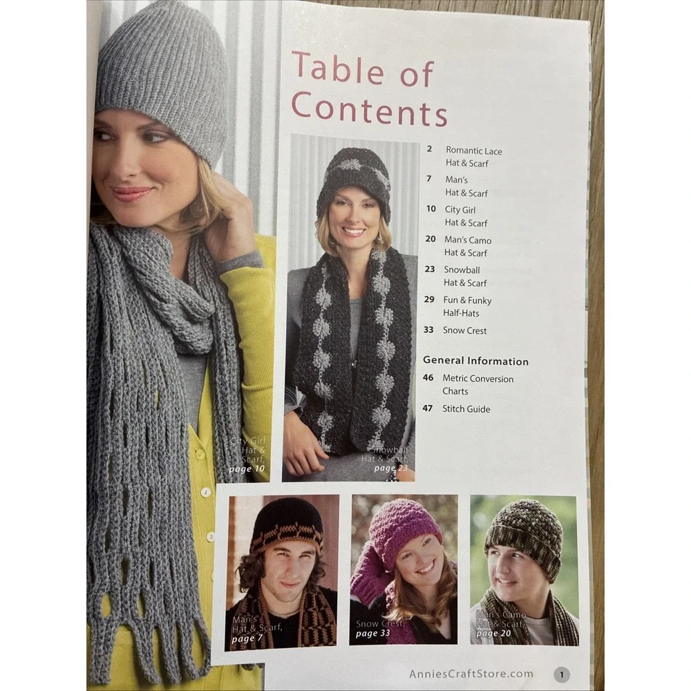 Lot Of 3 Annie's Crochet Books Baskets Hats & Scarves Yo-Yo Crochet
